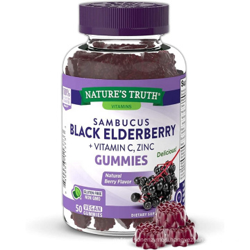 Black Elderberry Fruit Extract Gummies Elderberry Immune Support Vitamin C Gummies